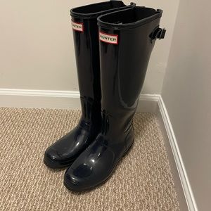 Hunter Adjustable (wide calf) Tall Boots US 9